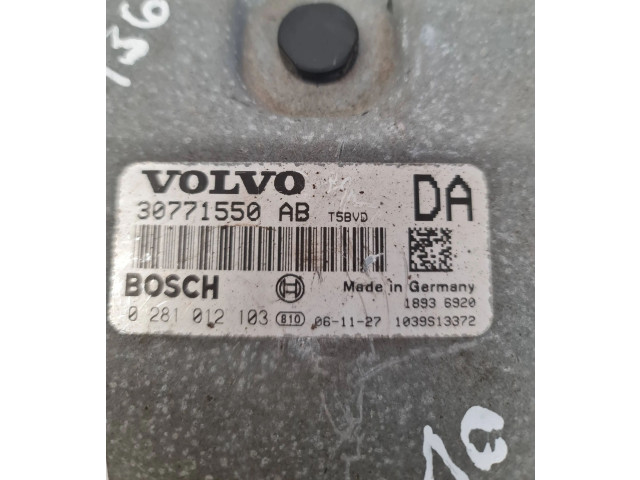 Блок управления двигателя 30771550AB, 1039S13372   Volvo V70