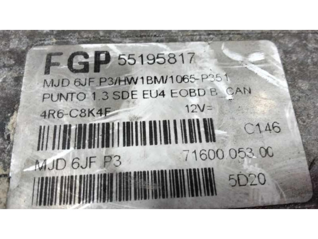 Řídící jednotka 0055195817 Fiat Punto Evo 2005