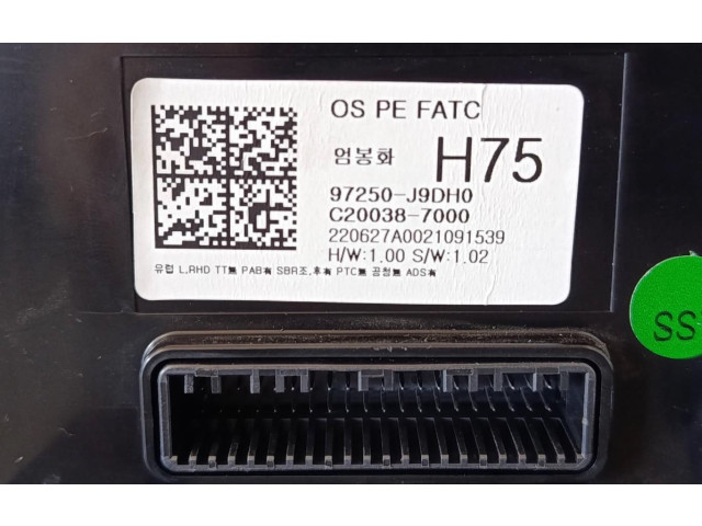 Блок управления климат-контролем 97250J9DH0 Hyundai Kona I