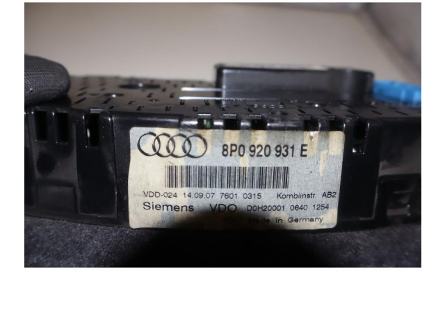 Панель приборов 8P0920931E Audi A3 S3 8P