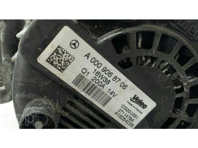 Генератор A0009068706   Mercedes-Benz C W205      