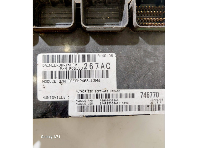 Řídící jednotka P05150267AC, P68050332AA Chrysler Grand Voyager V 2007