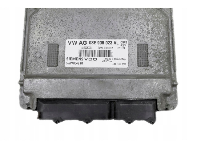 Блок управления двигателя 03E906023AL, 5WP4054604 Skoda Fabia Mk2 (5J)