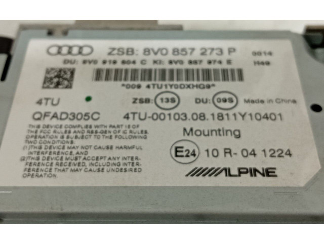 Дисплей 8V0857273P Audi A3 S3 8V