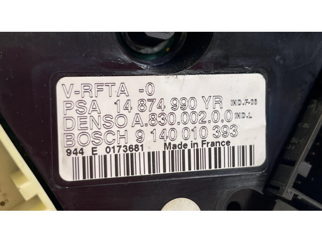 Блок управления климат-контролем 9140010393, A83000200   Citroen C8