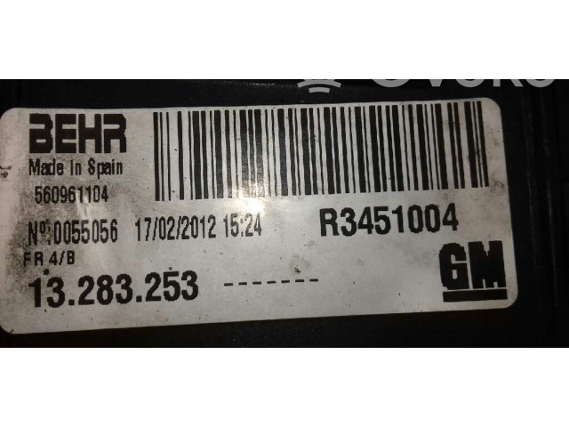 Интеркулер  13283253, R3451004   Opel Meriva B 