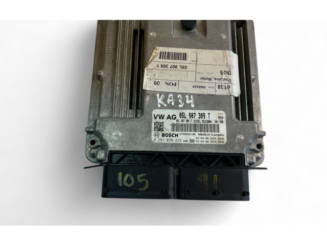 Блок управления двигателем ECU 05L907309T, 0281039429 Skoda Kodiaq