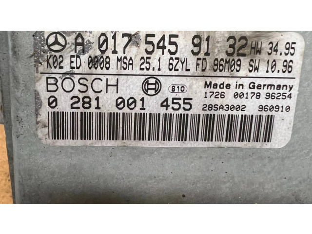 Řídící jednotka A0175459132, 0281001455 Mercedes-Benz E W210 1997