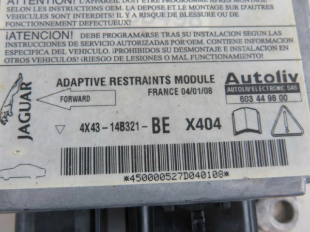 Блок подушек безопасности 4X43-14B321-BE Jaguar X-Type