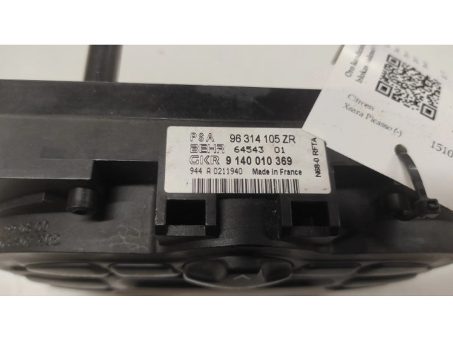 Блок управления климат-контролем 96314105ZR, 9140010369 Citroen Xsara Picasso