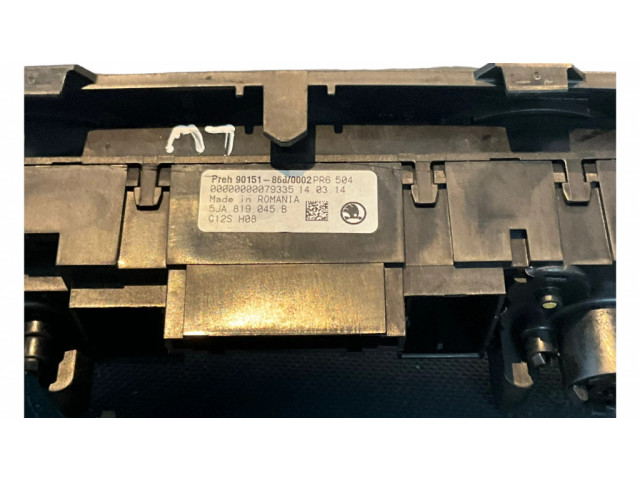Блок управления климат-контролем 5JA819045B Skoda Rapid (NH)