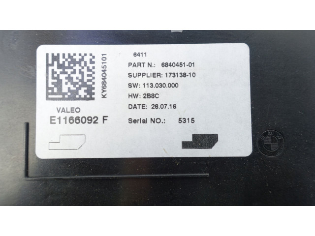 Блок управления климат-контролем 6840451   BMW Z4 E89