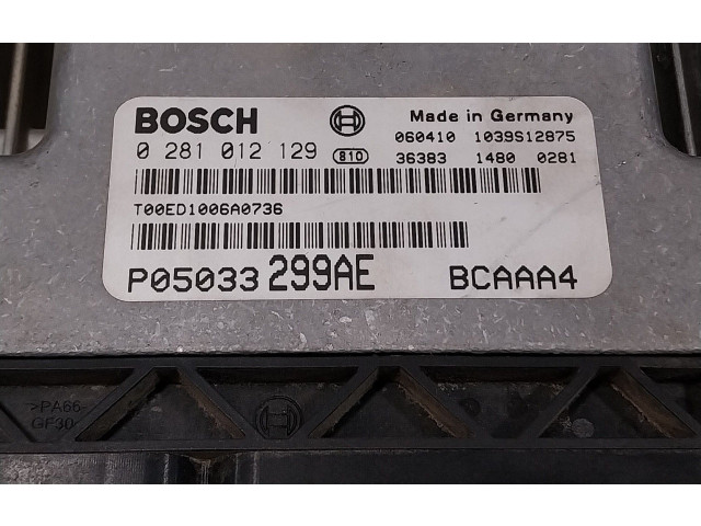 Řídící jednotka 0281012129, 1039S12875 Dodge Caliber 2006