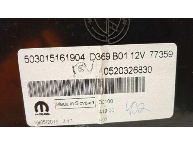 Přístrojová deska Fiat Doblo 2016 0520326830, 503015161904