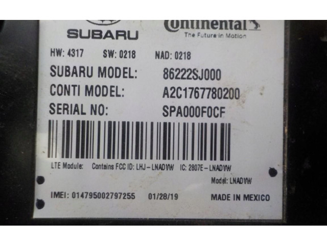 Блок управления 86222SJ000   Subaru Forester SH