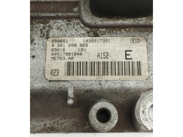 Řídící jednotka 517981540 Fiat Punto (199) 2007