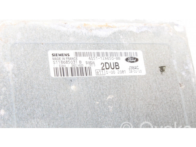 Блок управления двигателя 6S5112A650BB   Ford Ka