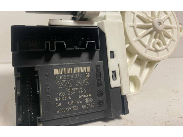 Передний двигатель механизма для подъема окон Volkswagen Jetta V  2005 - 2010 года 1K5837401AN, 973562420      