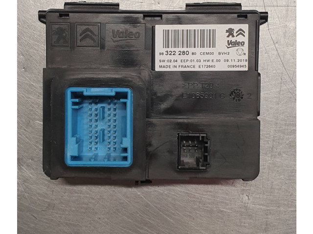 Блок управления 9832228080, E172640   Peugeot Partner III