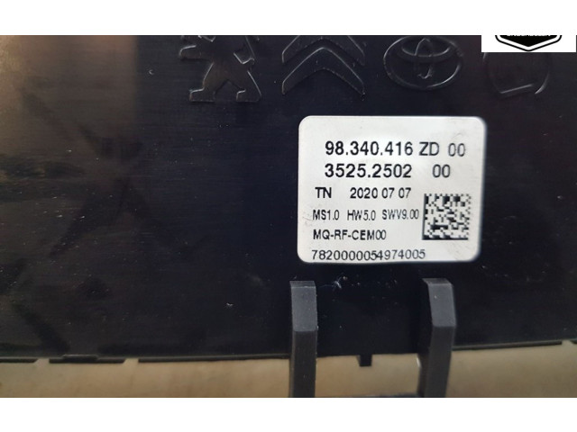 Блок управления климат-контролем 98340416ZD, 98340416ZD Opel Combo E