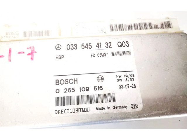 Блок управления АБС 0265109516, 0335454132 Mercedes-Benz E W211