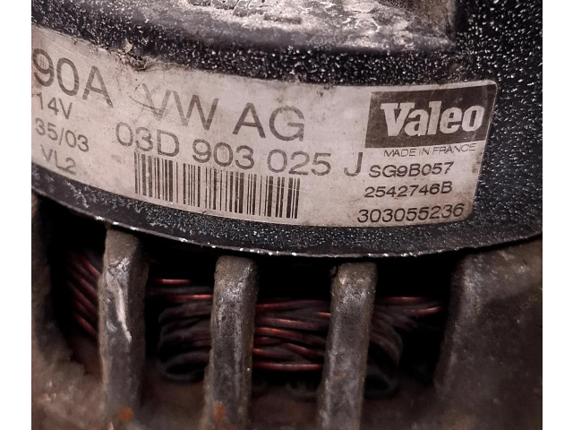 Генератор 03D903025J, SG9B057 Skoda Fabia Mk1 (6Y)