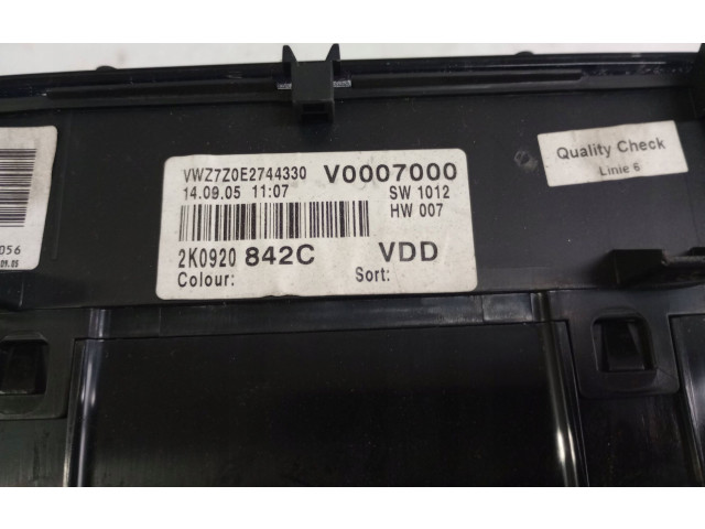 Панель приборов 2K0920842C Volkswagen Caddy