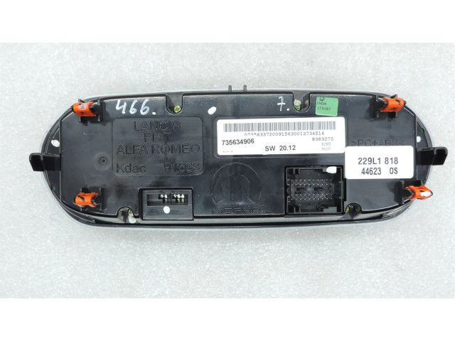 Блок управления климат-контролем 735634906, 735657794   Jeep Renegade