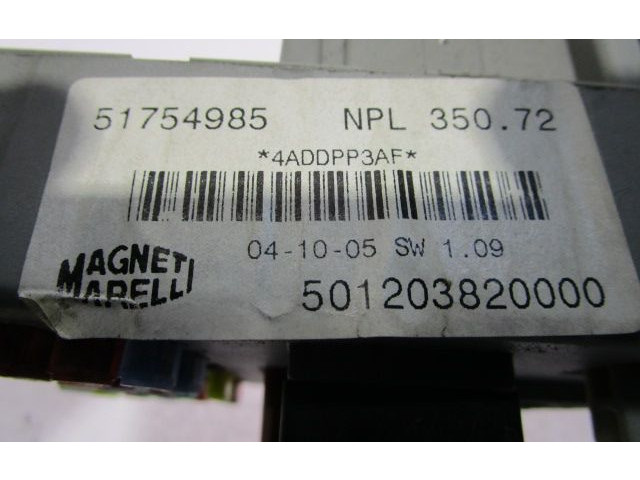 Комплект блоков управления 17840 Fiat Idea