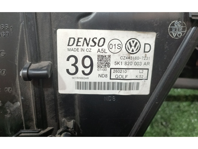 Вентилятор печки 5K1820003AR, 5K1820003AR Volkswagen Golf SportWagen