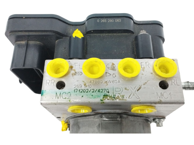 Jednotka ABS 47660HW60A, 0265290063 Nissan Qashqai 2017