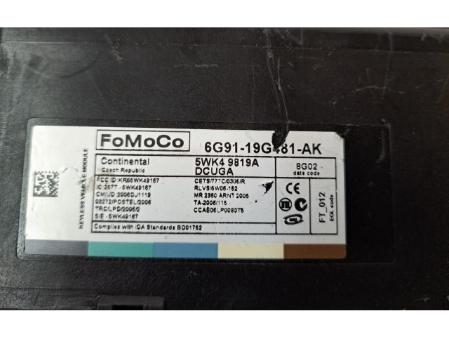 Блок комфорта 6G91-19G481-AK, 306DT   Jaguar XF X250   