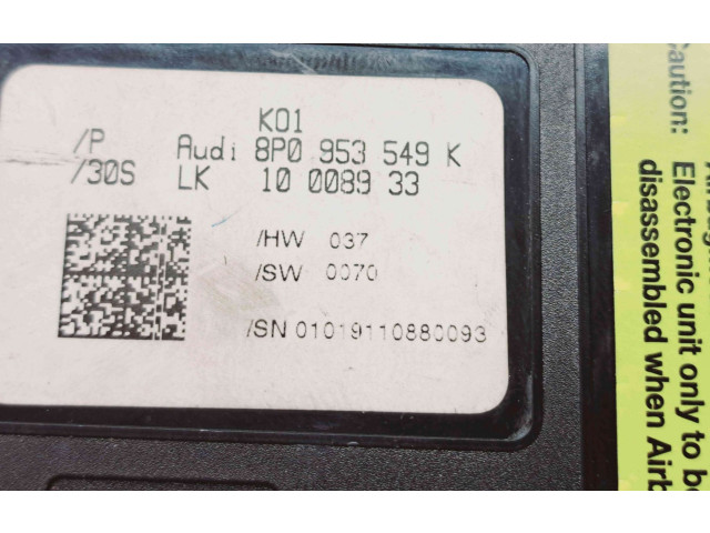 Блок комфорта 8P0953549K Audi A3 S3 A3 Sportback 8P