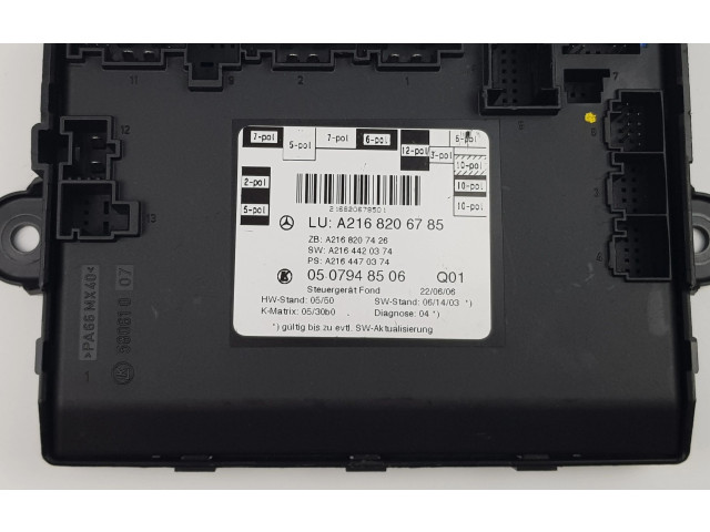 Блок комфорта    Mercedes-Benz CL C216   