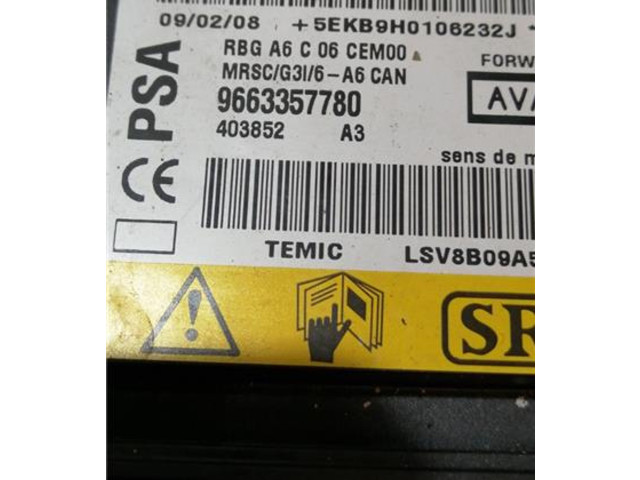 Блок подушек безопасности 9663357780, 9663357780 Citroen C2