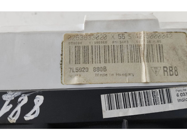 Přístrojová deska Porsche Cayenne (9PA) 2005 7L5920880B, 0263633020