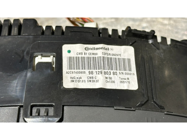 Панель приборов 9808559180, 9812980380 Citroen DS4