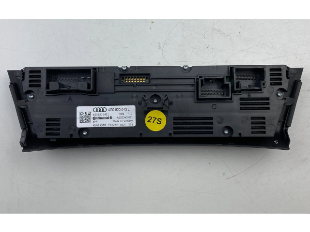 Блок управления климат-контролем 4G0820043L, A2C53400311   Audi A7 S7 4G