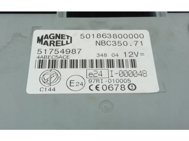 Блок комфорта 51754987 Fiat Idea