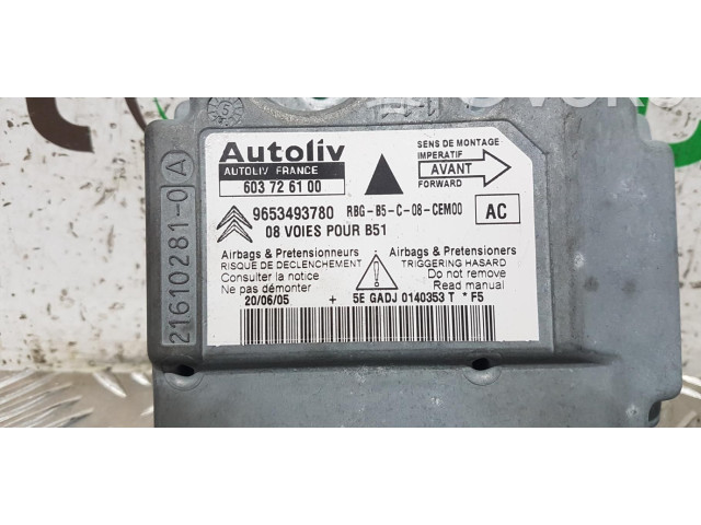 Блок подушек безопасности 9653493780   Citroen C4 I