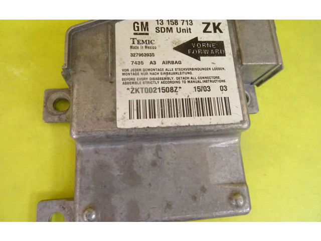 Блок подушек безопасности 13158713, 13158713ZK Opel Meriva A