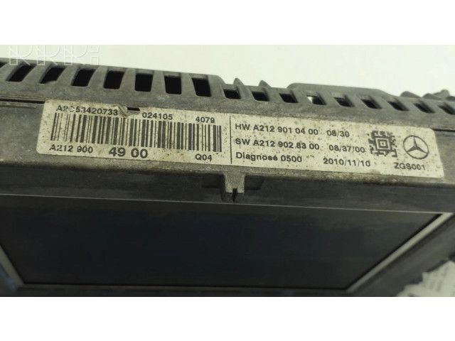 Дисплей    A2129004900, A2129010400   Mercedes-Benz E C207 W207
