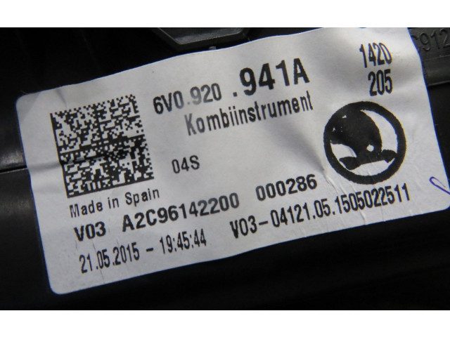 Панель приборов Skoda Fabia Mk3 (NJ)