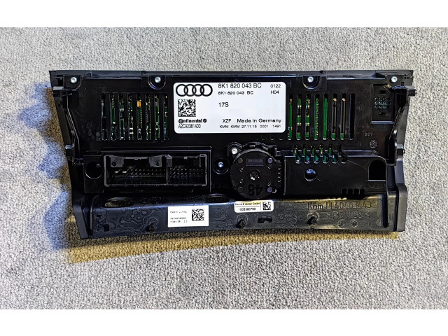 Блок управления климат-контролем 8K1820043BC, 8K1820043AE   Audi A5 8T 8F