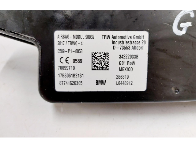 Подушка безопасности в сиденье 7416263   BMW X3 G01