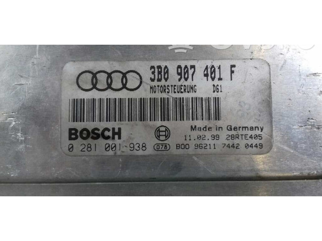 Řídící jednotka 3B0907401F, 0281001938 Volkswagen Passat Alltrack 1999