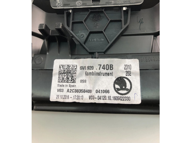 Панель приборов 6V0920740B   Skoda Fabia Mk3 (NJ)       
