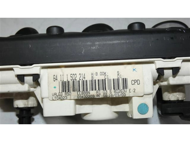 Блок управления климат-контролем 64111502214 Mini One Cooper R50 53