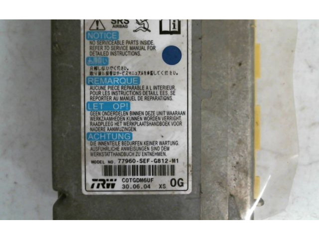Блок подушек безопасности 77960SEF306, 77960SEF306 Honda Accord