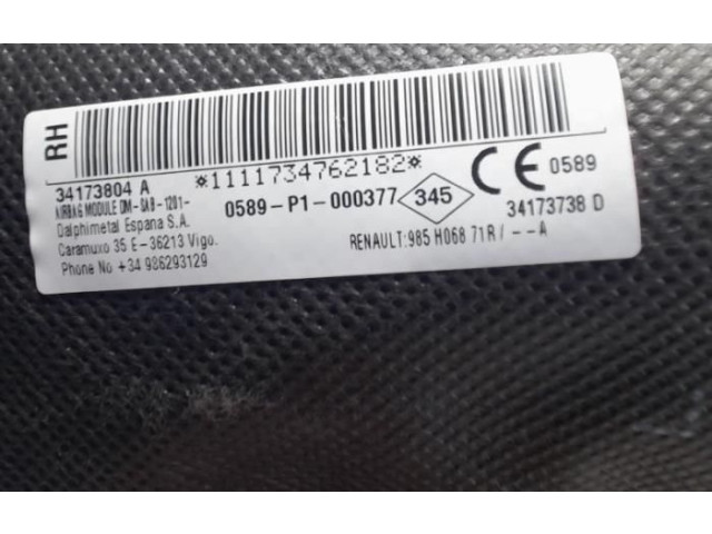 Надувная подушка для сиденья 985H06871R, 985H06871R Dacia Sandero